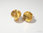 Bergkristall Stimmgabelaufsatz 30mm "Goldbeschichtet"