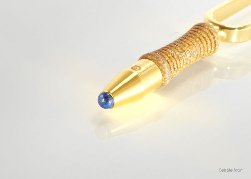 Lapis Lazuli "Gold" Stimmgabelaufsatz 6mm GOLD 24 K beschichtet