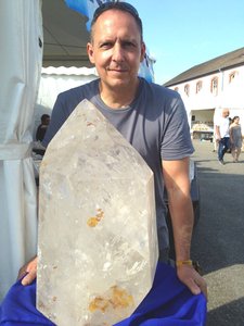Große Bergkristallspitze Messe Mineral & Gem in Sainte Marie aux Mines mit Joachim Töpler\\n\\n27.09.2017 13:56