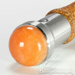 Aventurin-Orange-15mm-Stimmgabelaufsatz-Tuningfork-Tabelle-Klangschwingung