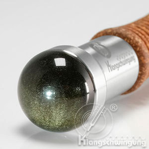 Obsidian-Goldobsidian-15mm-Stahl-Stimmgabelaufsatz-Tuningfork-Tabelle-Klangschwingung